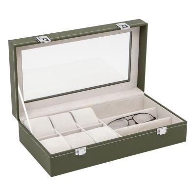 China Eyewear 2020 Customized Storage Watch Leather Storage Box And Leather Eyewear Storage Box For Wholesale for sale