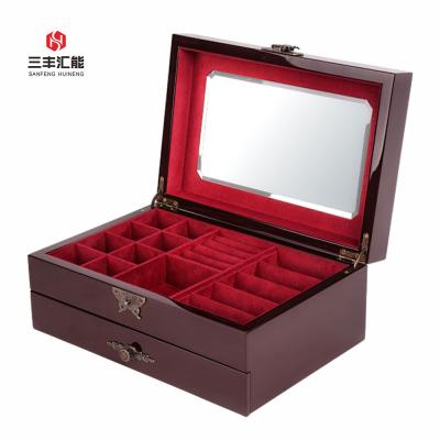 China Multifunctional Custom Wooden Jewelry Storage Box Jewelry Box Unique Jewelry Gift Boxes for sale