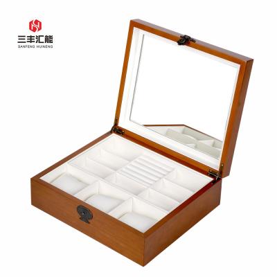 China Multifunctional Wooden Jewelry Box Jewelry Gift Box Custom Classic Jewelry Storage Box for sale