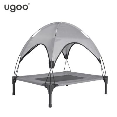 China Sustainable Factory Directly Supply Outdoor Dog Bed Canopy Outdoor Travel Raised Portable Pet Bed Small for sale