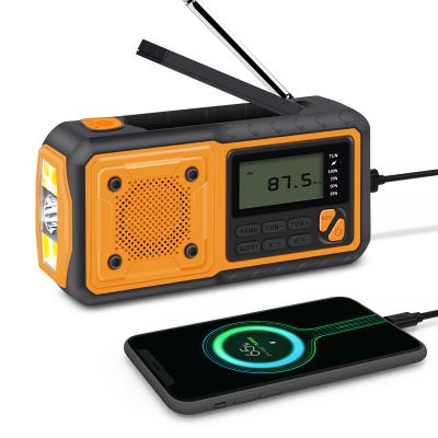 China PORTABLE Stronix NOAA Weather Alert Flashlight Emergency Solar Hand Crank Portable Radio for sale