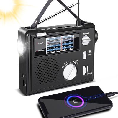 China PORTABLE Stronix Black Rechargeable Emergency Weather Solar Am Radio Portable Light for sale