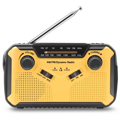 China PORTABLE Stronix Am Fm WB Portable Solar Flashlight Emergency Crank Radio Recharge for sale