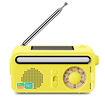 China PORTABLE Weather Radio With Flash Torch 2000mAh Power Bank Emergency Solar Hand Crank Radio for sale