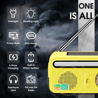 China PORTABLE Stronix Solar Emergency Weather Radio Light Am Fm Portable Radio for sale