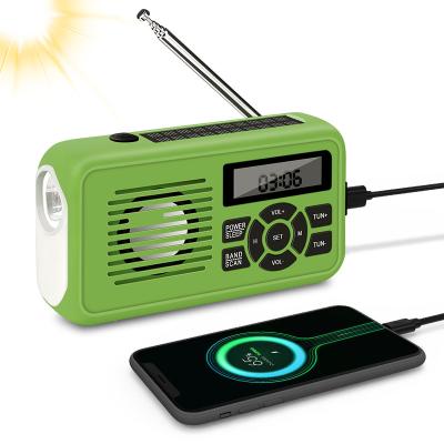 China PORTABLE Stronix Hand Cranked Solar Crank Portable Weather Solar Radio Hand Crank Portable Radio for sale