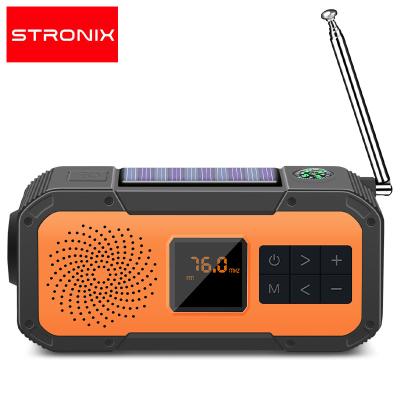 China PORTABLE Stronix Rechargeable Emergency Light With Portable Am Fm Solar Radio for sale