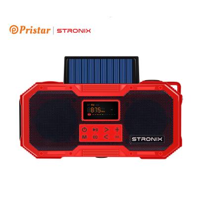 China PORTABLE Stronix Solar Panel Emergency Radio Hand Crank Solar Portable Radio Flashlight for sale