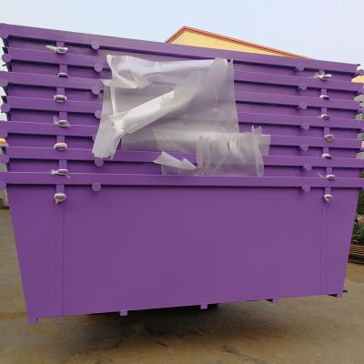 China Hotels Metal Garbage Collection Equipment Industrial Steel Skip Waste Bins for sale