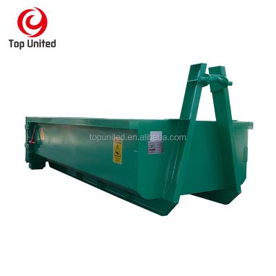 China Solid Waste Garbage Drops Landfill Hook Lift Trash Container for sale