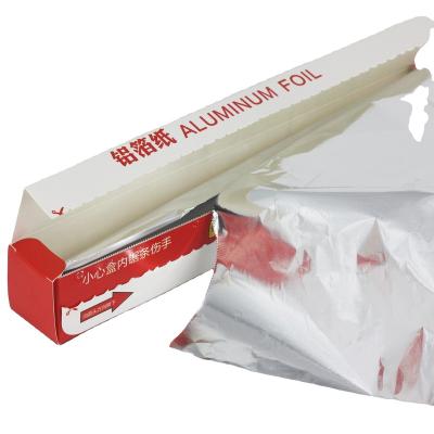 China Widely Used Household Kitchen Food Grade Tin Foil Packaging Custom Hot Foil Roll for sale