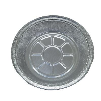 China Eco-friendly Disposable Food Grade Aluminum Foil Pizza Pan Round Microwave Aluminum Foil Pans for sale