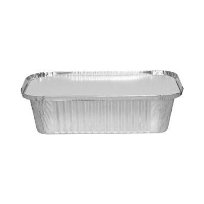 China Aluminum Foil Packaging Pans With Plastic Lids Square Aluminum Foil Container Aluminum Foil Pan for sale