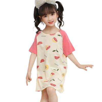 China 2022 home clothing thin children girls summer washable nightgown big children's cartoon printed nightgown wholesale for sale