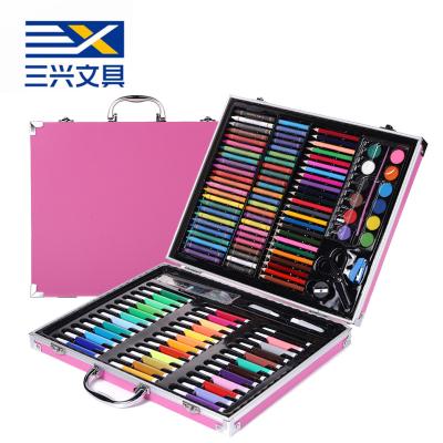 China Draw Box 150pcs Fashionable Aluminum Art Set Modern Design Children Art PaintingCustom Wholesale Set for sale