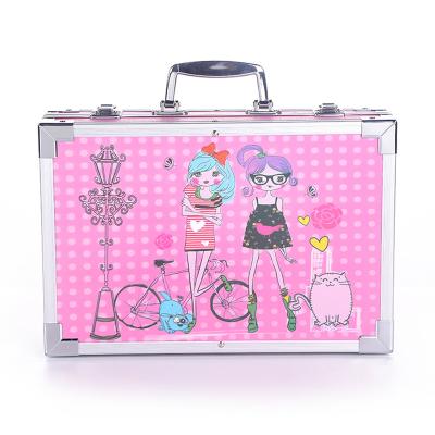 China Draw Custom For Children 2022 New Fashion Promotional Custom Logo 145pcs Aluminum Box Art Set for sale