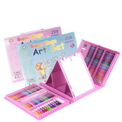 China Draw Art 208pcs Sets Student Paint Watercolor Pen Set Children's Painting Supplies for sale