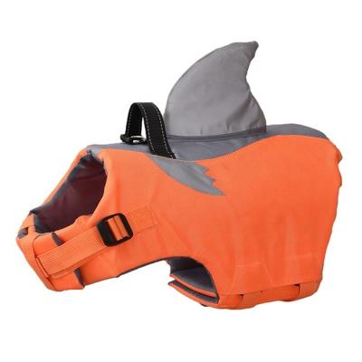 China Dog Preserver Handle Rescue Buoyancy Top Adjustable Ripstop Dog Shark Reflective Life Vest Viable Durable Safety Vest for sale