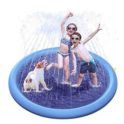 China Water Spray Play Mat Summer Outdoor Water Play Equipment Pet Water Splash Mat Inflatable Sprinkler Splash Pad Water Spray Play Mat For Kids Dogs for sale