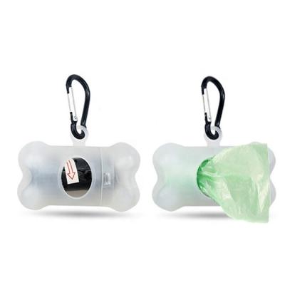 China Viable Other Transparent Pet Products Pick Up Poop Bag Holder Dog Poop Bags Biodegradable With Dispenser for sale