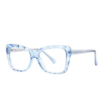 China New Design Acetate Blue Blocking Sights Glasses Cut Computer Reading Big Sight Cateye CP Sights China Factory Wholesale Cheap Blue Optical Glasses for sale