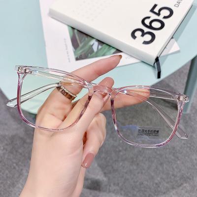 China Latest OPTICS Customize Modern Cute Round Colorful Flower Decoration Frame Metal Blue Light Blocking Optical Glasses for sale