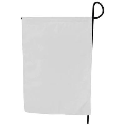 China 32x47cm White Blank Reusable Sublimation Canvas Blank Garden Flag for sale