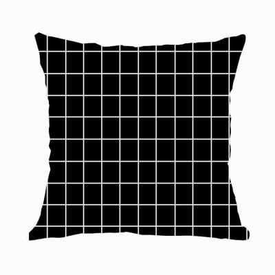 China LOW MOQ Viable Wholesale Plaid Printed Design Sublimation Pillow Case 100% Polyester Pillow Case for sale