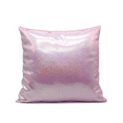 China New Square Pillow Cases Bling Bling Glitter Sublimation Folded Decorative Pillow Cover for sale