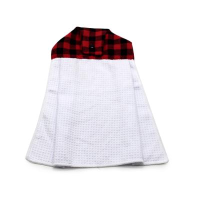 China QUICK DRY Buffalo Waffle Blank Plaid Sublimation Kitchen Hand Dry Towel with Clean Kitchen Hand for sale