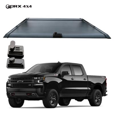 China Locking Coded Aluminum Hard Tonneau Retractable Lock Pickup Truck Bed Cover Tonneau Cover For Chevrolet Silverado 5.8/6.5ft Bed for sale