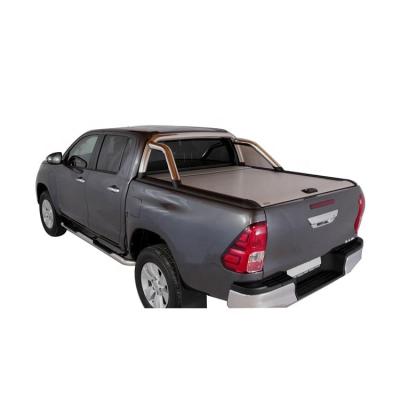 China Triton 4x4 Retractable Tonneau Cover Roll Aluminum Lid With Lock For Triton Double Cab 2015 Onwards for sale