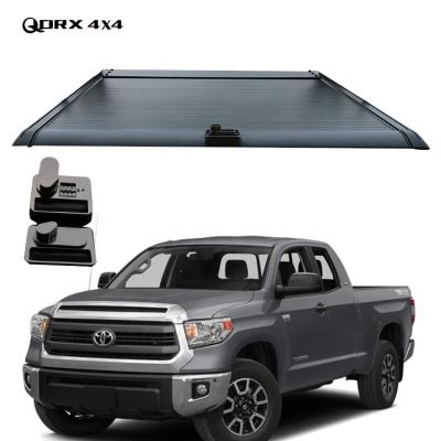 China Locking Pickup Hard Aluminum Tonneau Retractable Cover With Coded Lock For Tundra for sale