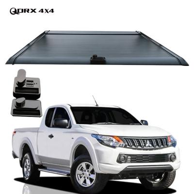 China Locking Tonneau Cover For Mitsubishi Triton Car Roll Cover Hard Cover Waterproof Coded Lock Aluminum Alloy Cover for sale