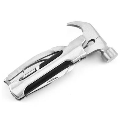 China Stainless Steel Universal Multi Outdoor Portable Pocket Survival Hammer Two Multi Tool Kit for sale