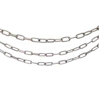 China Small Hardware Stainless Steel Link Chain Welded Hanging Chain With 1.2mm Thickness for sale