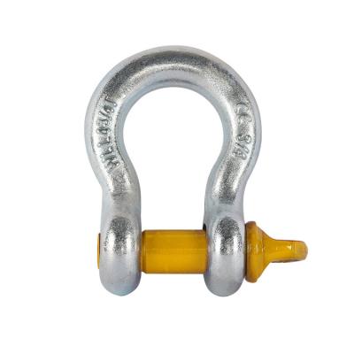 China Heavy Industry US Type Drop Forged Carbon Steel Screw Pin Bow Shackles G209 For Hardware Rigging for sale