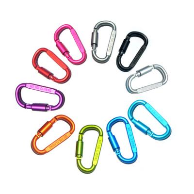 China Health Care Travel Kit Camping Equipment Alloy Aluminum Survival Gear Camp Mountaineering Carabiner Hook for sale