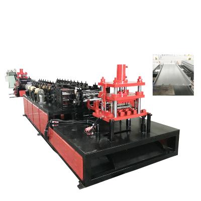 China Building Material Shops Old Steel Roll Storage Supermarket Bury Back Panel Shelf Roll Forming Machine for sale