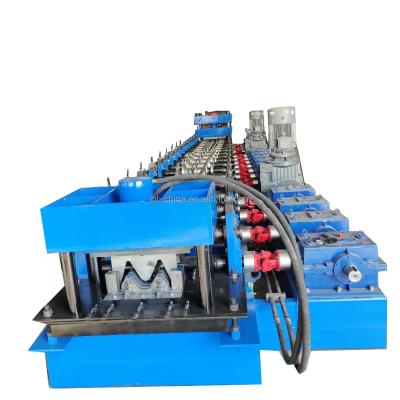 China Building material shops high speed road guardaril crash barrier beam roll forming machine hot sale three waves crash guardrail barrier machine for sale