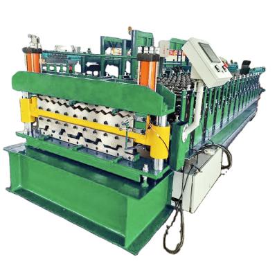 China Building Material Stores IBR&Corrugated Profile Roof Sheet Double Layer Forming Machine for sale