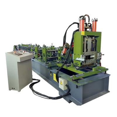 China Construction worksÂ   C purlin shape roll forming machine cold forming machine c section purline cold roll forming machine high speed steel c purlin m for sale