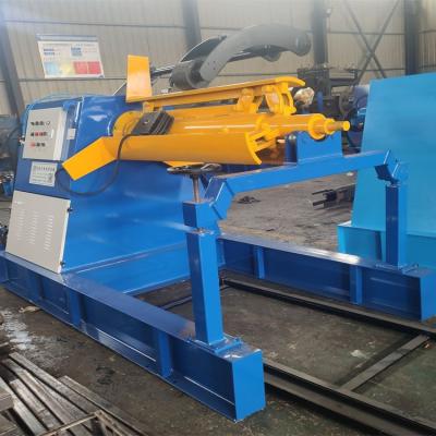 China Hydraulic setup easy easy operation fully automatic steel coil expand electric decoiler uncoiling decoiling machine for sale