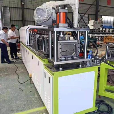 China Building Material Shops Galvanized Cold Damper Steel Frame Air Duct Damper Smoke Fire Duct HVAC Profile Making Machine for sale