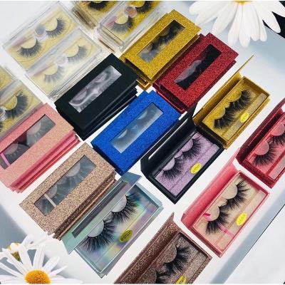 China Natural Long Mink Fluffy Eyelash With Eyelash Factory Seller Customized Boxes Wholesale Custom Box Siberian Mink 5D 25mm Eyelash for sale