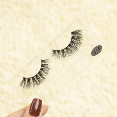 China High Quality 15mm Mink Eyelashes Wholesale 3D Real Long Lasting Natural Looking Eyelashes Handmade 20mm Eyelashes for sale