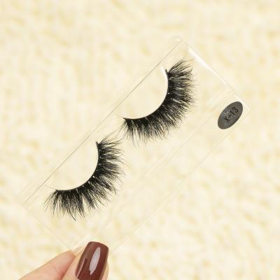 China Wholesale Price Private Label Packing 15mm 20mm Available Durable 3D Mink Fur Full Strip Eyelash for sale