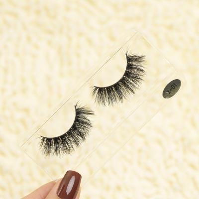 China 15mm Handmade High Quality Durable 20mm Mink Eyelashes Wholesale 3D Real Mink Strip Eyelashes for sale