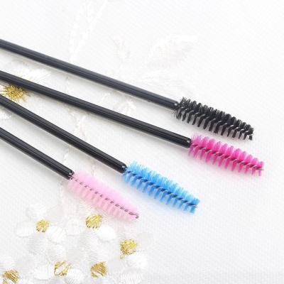 China 100pcs/Lot Plastic Wholesale Disposable Eyelash Brushes Eyelash Tools Healthy Fiber Eyebrow Swatch for sale