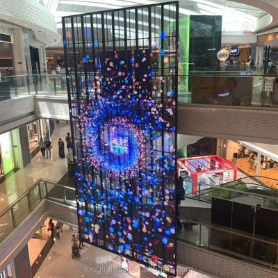 China Indoor Transparent Advertising Glass Out Door And Indoor LED Film Display for sale